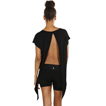 icyzone Open Back Workout Tops for Women - Stylish and Functional Activewear