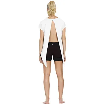 icyzone Open Back Workout Tops for Women - Stylish and Functional Activewear