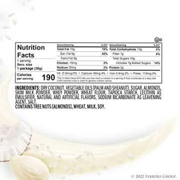 Ferrero Raffaello Premium Gourmet White Almond, Cream and Coconut, Candy for Gifting, 1.08 oz Each, 3 Count, Bulk 12 Pack