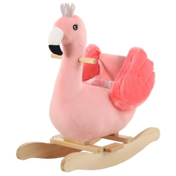 FUNLIO Flamingo Rocking Horse for Toddlers Up to 3 Years