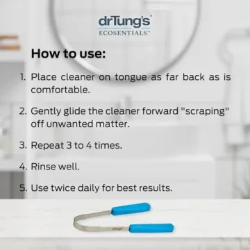 DrTung’s Stainless Steel Tongue Scraper for Fresh Breath