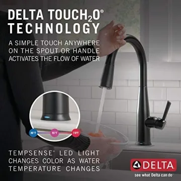 Delta Essa Touch Kitchen Faucet for Modern Kitchens