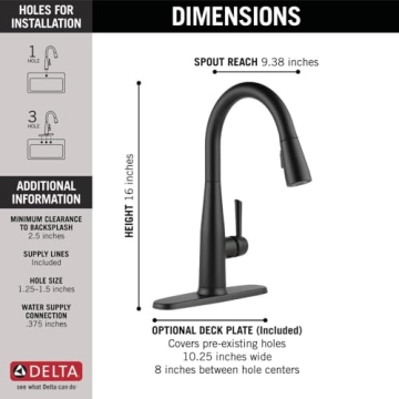 Delta Essa Touch Kitchen Faucet for Modern Kitchens