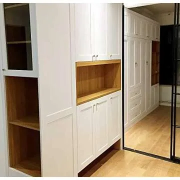 YANGQIHOME Pack of 10, Gold Brass Cabinet Knobs, 0.8 inch Diameter, Brushed Dresser Drawer Knobs Pull Handle for Bath Kitchen Cabinetry (Cone)