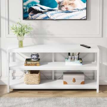 Tribesigns Sofa Table with Large Storage for Living Room