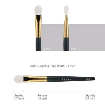 [SOO ADOR] okhee Detail Powder Brush PIV03 - Perfect for Precise Powder Application and Finishing Touches | Designed by K-Pop Makeup Artist Seo Ok | Makeup Brush Base Brush Powder Brush