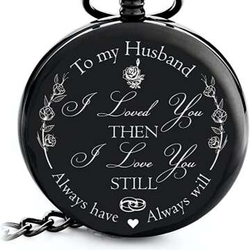 Engraved To My Husband Pocket Watch - Unique Gift