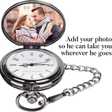 Engraved To My Husband Pocket Watch - Unique Gift