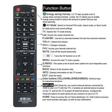 Nettech LG Universal Remote Control with Voice Functionality