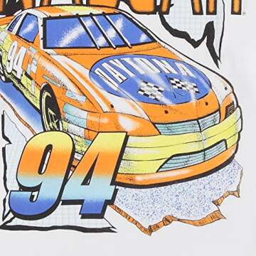 NASCAR Vintage Daytona 500 Shirt Racing Mens Graphic Long Sleeve T-Shirt (White, Medium)