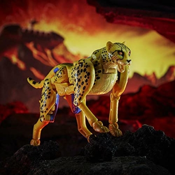 Transformers Kingdom Deluxe Cheetor Action Figure for Kids and Collectors