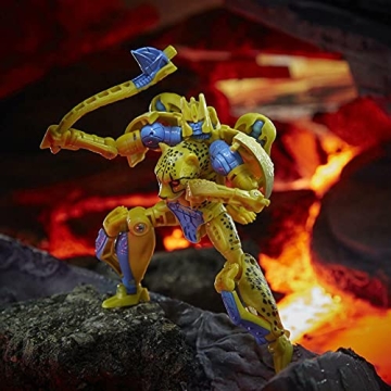 Transformers Kingdom Deluxe Cheetor Action Figure for Kids and Collectors