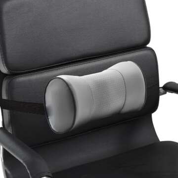 Desk Jockey Lumbar Pillow for Ultimate Back Pain Relief