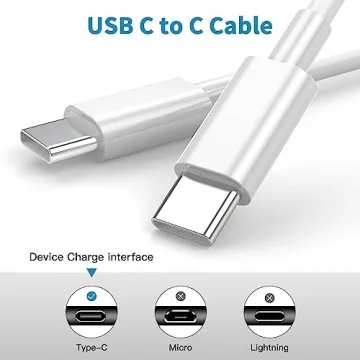 USB C to USB C Charging Cable for iPhone 16 Pro Max