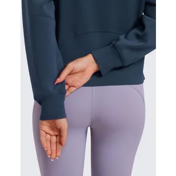 CRZ YOGA SoftAura Full Zip Up Hoodie - Comfortable & Stylish