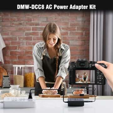 Reliable AC Power Adapter for Panasonic Lumix Cameras