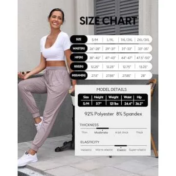 ZENEX 3 Pack Womens Joggers Women's Sweatpants with Pockets, for Running Yoga Workout Lounge(601-S/M-B/LT GR/GR)