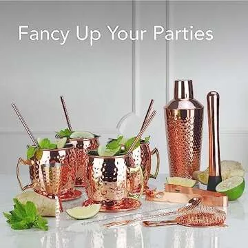 Arora 23pc Moscow Mule Set - Complete Copper Barware