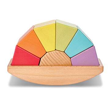 MindWare babu Wooden Baby Collection: Rocker Balancing Toy