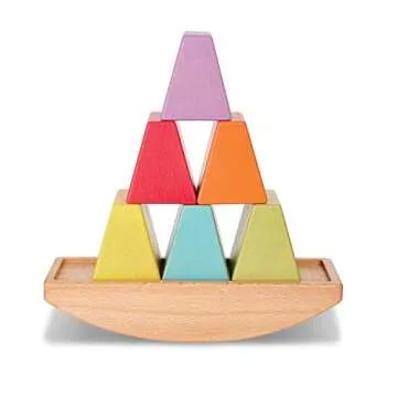 MindWare babu Wooden Baby Collection: Rocker Balancing Toy