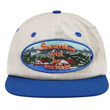 CLAPE Vintage Snapback Hat Flat Bill Baseball Cap Unstructured Trucker Cap Cotton Mountain Dad Hat S...