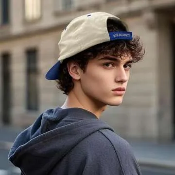 CLAPE Vintage Snapback Hat Flat Bill Baseball Cap Unstructured Trucker Cap Cotton Mountain Dad Hat Street Hip Hop Camp Hat