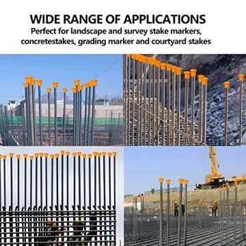 Mushroom Rebar End Caps - 50PCS Safety Caps