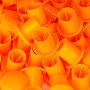 Mushroom Rebar End Caps - 50PCS Safety Caps