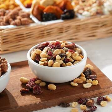 Broadway Basketeers Thank You Fruit And Nuts Gift Basket - Gourmet Healthy Gifts For Men Women Corporate Holidays