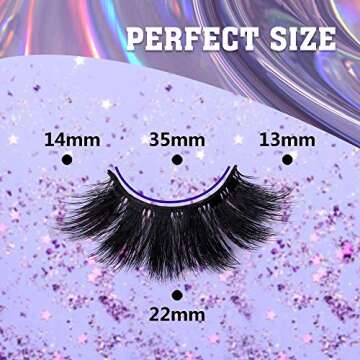 Faux Mink Eyelashes Thick Lashes Fluffy Dramatic False Eyelashes Luxury Volume Soft Handmade Reusabl...