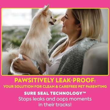 OUT! Disposable Dog Diapers for Female Dogs, Comfort & Protection