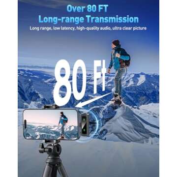 USB C Wireless Lavalier Microphone for iPhone 15 16, Mini LED Display Microphone for Android with Noise Reduction, Lapel Magnetic Clip-on Microphone for Recording Content Creator Vlog Tiktok YouTube