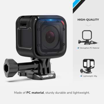 Sametop Case Frame for GoPro Hero 5 & 4 Cameras