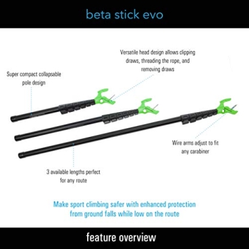TRANGO Beta Stick EVO Compact Climbing Tool Stick Clip