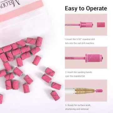 MelodySusie Crystal Top Mandrel Bit for Nails