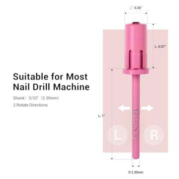 MelodySusie Crystal Top Mandrel Bit for Nails