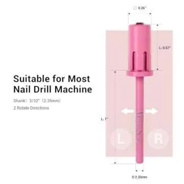 MelodySusie Crystal Top Mandrel Bit for Nails