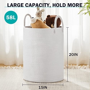 Eco-Friendly Tall Laundry Hamper by YOUDENOVA - 58L Space Saver