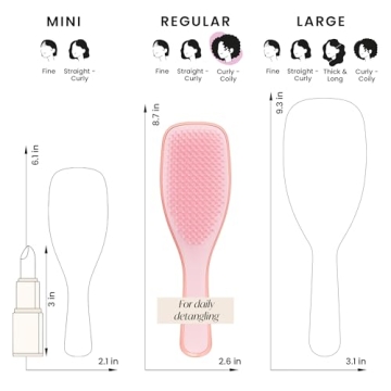 Tangle Teezer Ultimate Detangler Brush for Curly Hair Styles