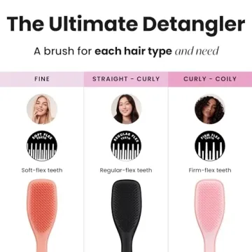 Tangle Teezer Ultimate Detangler Brush for Curly Hair Styles