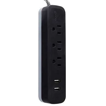 Globe Electric - 78257 Designer Series Power Strip, Rose 3 Outlet