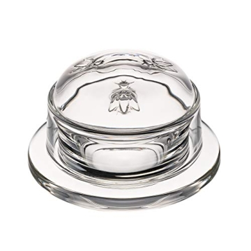 La Rochere Bee Butter Dish - Charming French Glass Keeper