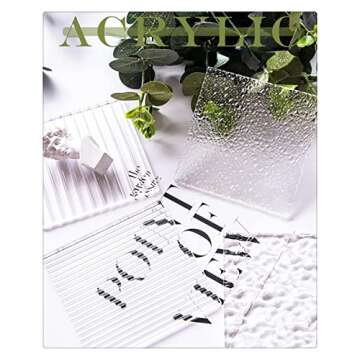 Gisela D Photography Background Board Photography Reflective Board Transparent Acrylic Reflective Display Boards for Product Table Top Photography Shooting