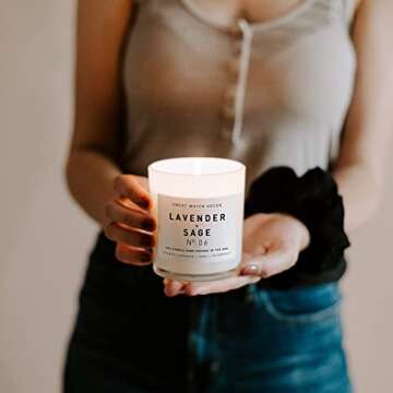Sweet Water Spa Candle | Relaxing Lavender & Sage Scent