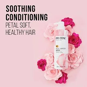 Pantene Moisture Shampoo & Conditioner Set - Rose Water, 2 Pack