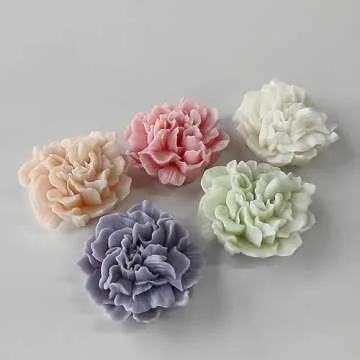 Flower Mold Flower Soap Mold Peony Soap Mold Rose Soap Mold Resin Casting Mold Resin Making Molds Si...
