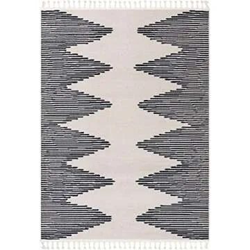 Well Woven Zella Ivory Tribal Diamond Medallion Area Rug