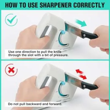 HAUSHOF 4-in-1 Knife Sharpener for All Types of Knives