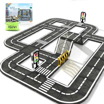 Magnetic Tiles Road Expansion Pack for Creative Play