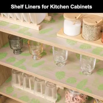 Cooyes Shelf Liner – Premium Non-Adhesive Cabinet & Drawer Liner for Kitchen – Waterproof Shelf ...